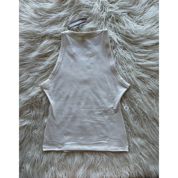 Skims Cotton Jersey High Neck Tank Marble Size Large - Picture 5 of 8